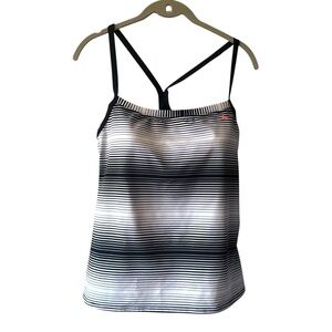 Nike’s Women’s Racerback Stripe Swim Tankini Sz XL